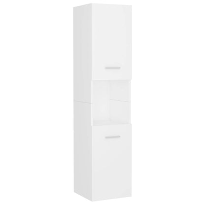 Set Mobili da Bagno Bianco in Legno Multistrato