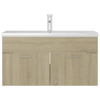 Mobile con Lavabo Integrato Rovere Sonoma in Legno Multistrato | homemem39