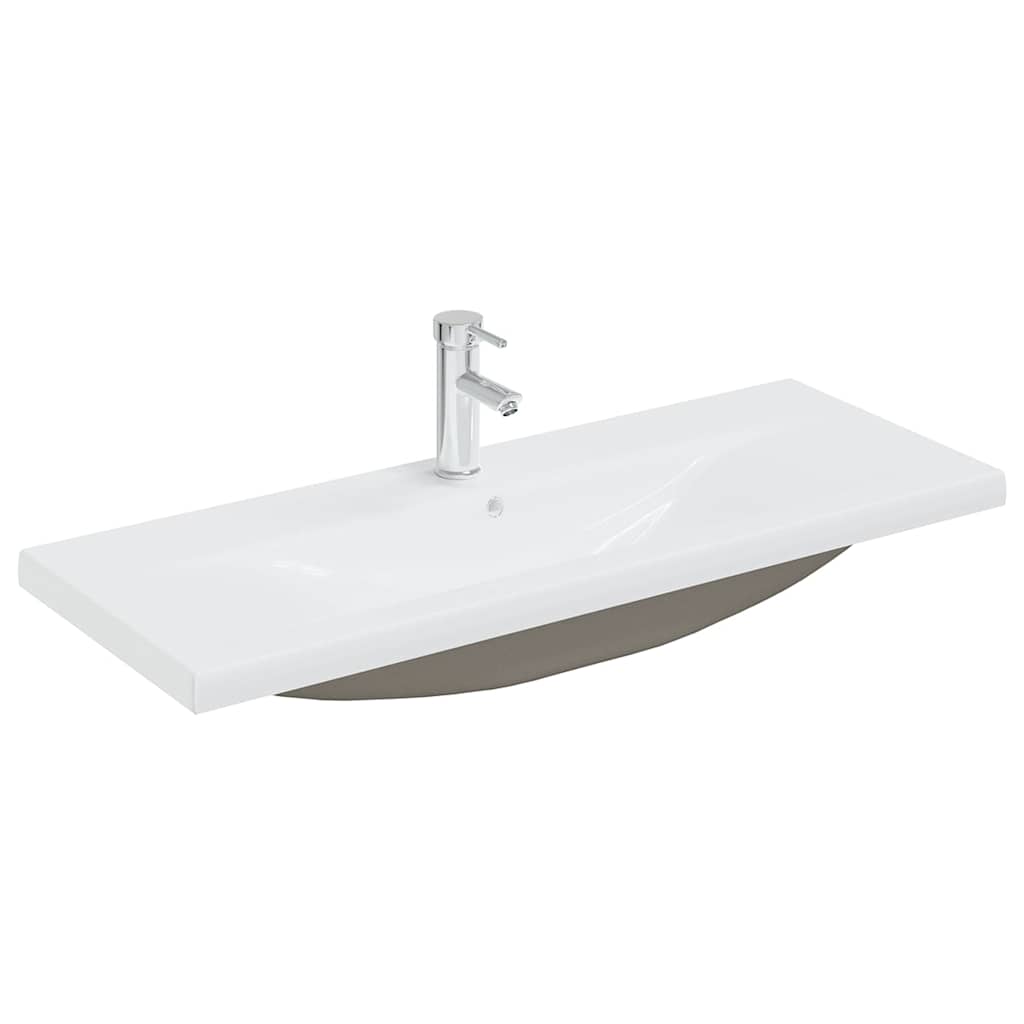 Mobile Bagno con Lavabo Integrato Bianco in Legno Multistrato
