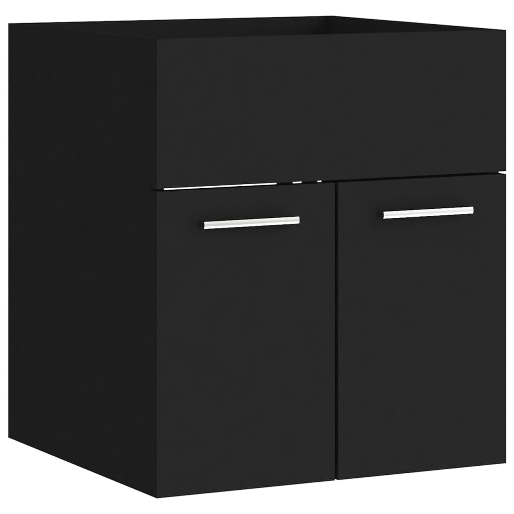 Set Mobili da Bagno Nero in Legno Multistrato | homemem39
