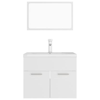 Set Mobili da Bagno Bianco in Truciolato