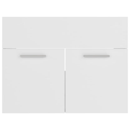 Set Mobili da Bagno Bianco in Legno Multistrato