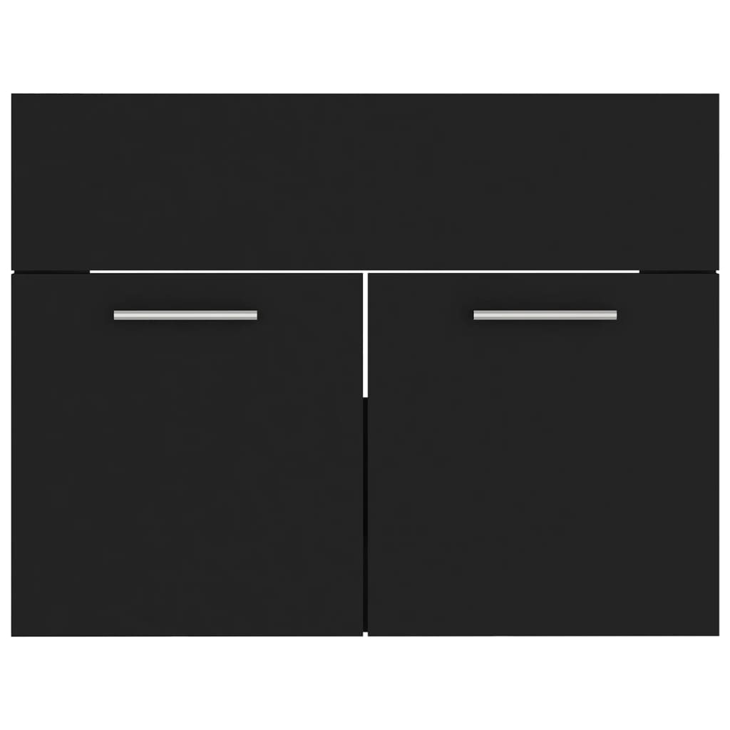 Set Mobili da Bagno Nero in Legno Multistrato | homemem39