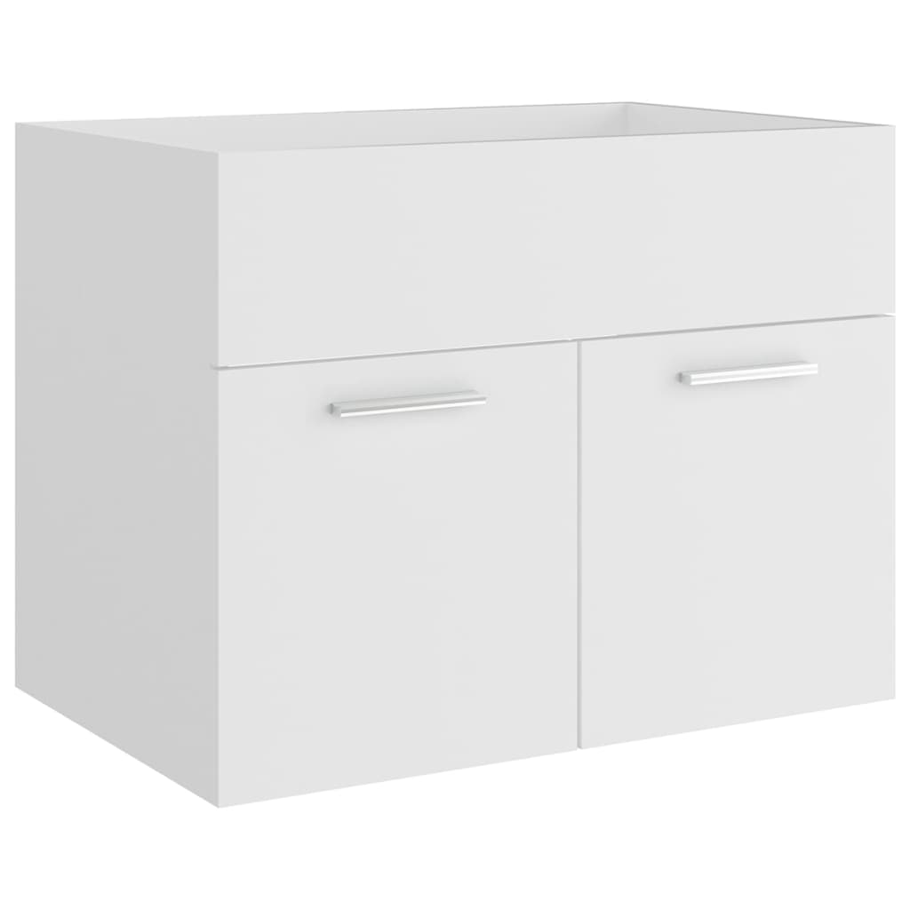 Set Mobili da Bagno Bianco in Legno Multistrato