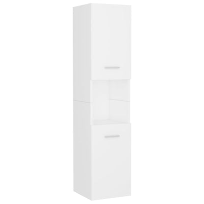 Set Mobili da Bagno Bianco in Legno Multistrato