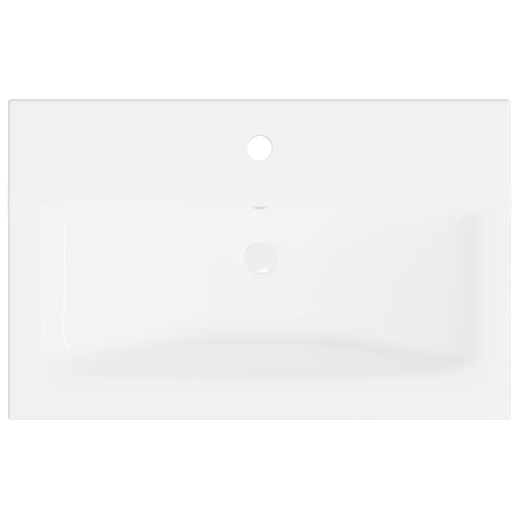 Set Mobili da Bagno Bianco in Legno Multistrato