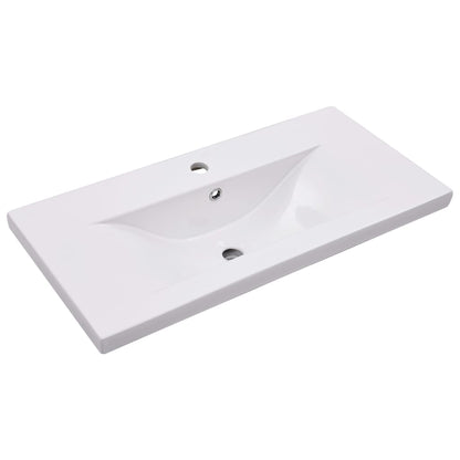 Mobile con Lavabo Integrato Bianco in Legno Multistrato | homemem39