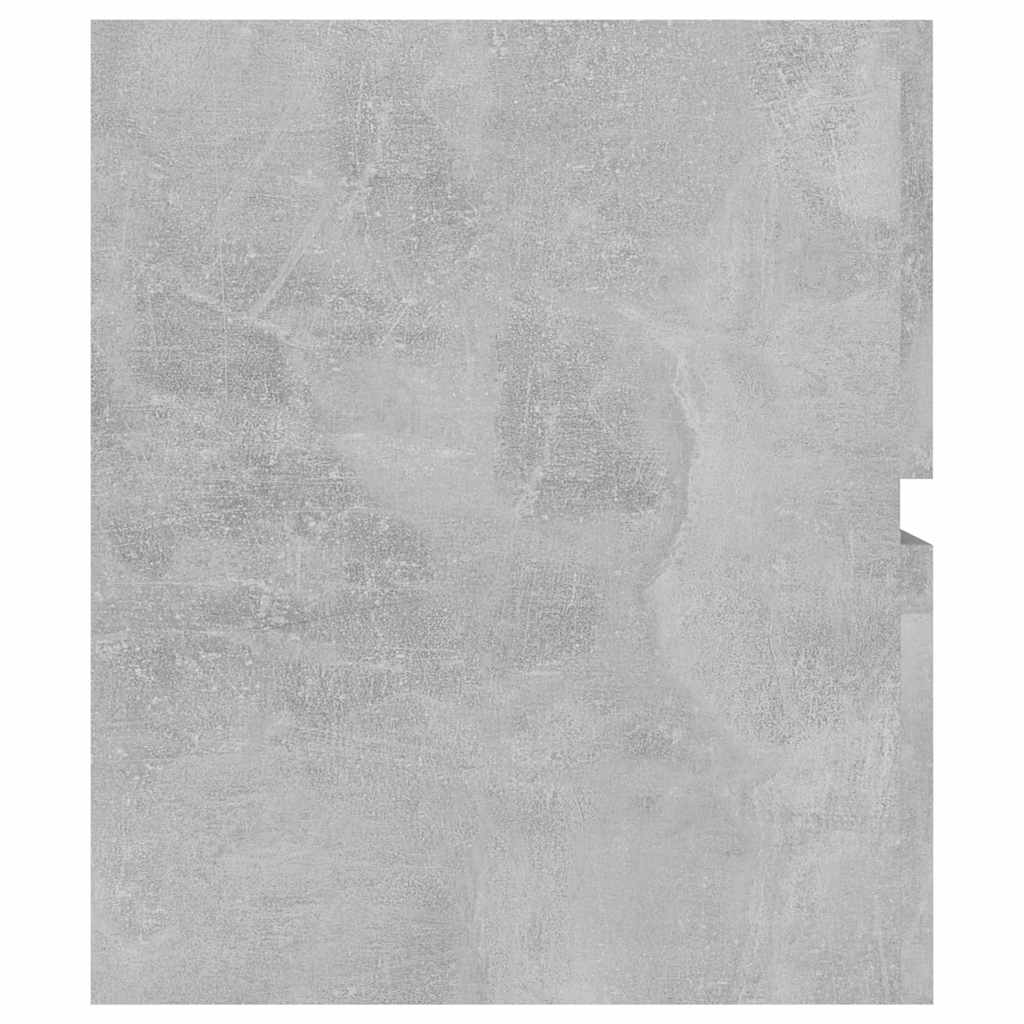 Mobile con Lavabo Integrato Grigio Cemento in Legno Multistrato