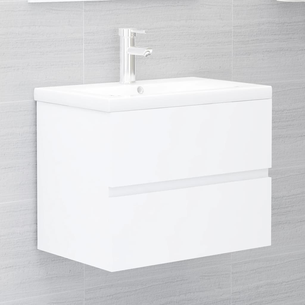 Set Mobili da Bagno Bianco in Legno Multistrato | homemem39