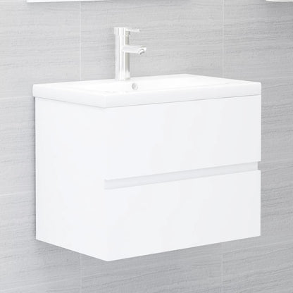 Set Mobili da Bagno Bianco in Legno Multistrato | homemem39