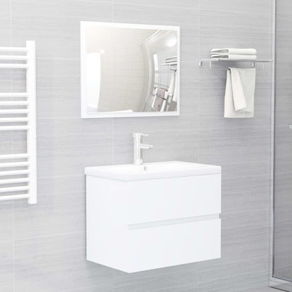 Set Mobili da Bagno Bianco in Legno Multistrato | homemem39