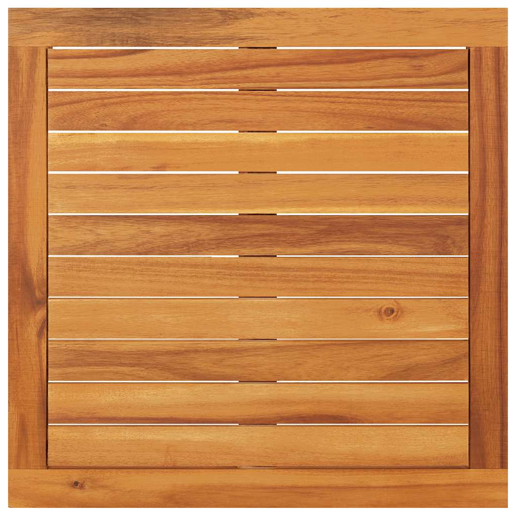 Set Divani Giardino 2 pz Cuscini Bianco Crema in Legno d'Acacia - homemem39