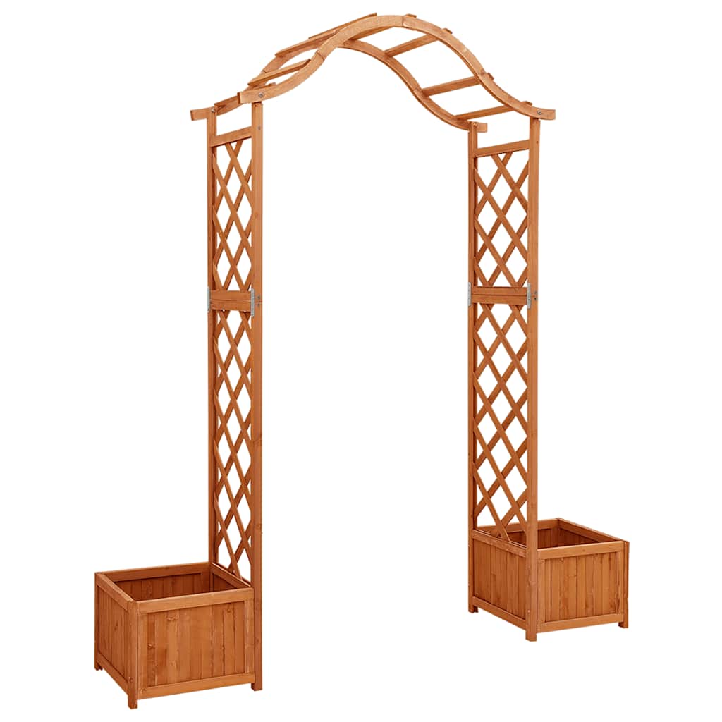 Pergola da Giardino con Fioriera in Legno Massello di Abete | homemem39