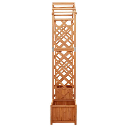 Pergola da Giardino con Fioriera in Legno Massello di Abete | homemem39