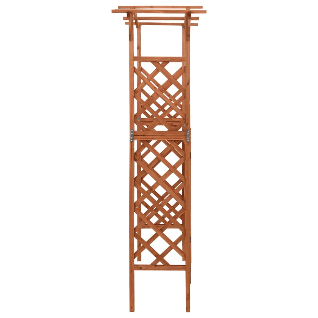Pergolato con Cancello 116x40x204 cm Legno di Abete Massello | homemem39