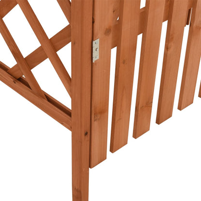 Pergolato con Cancello 116x40x204 cm Legno di Abete Massello | homemem39
