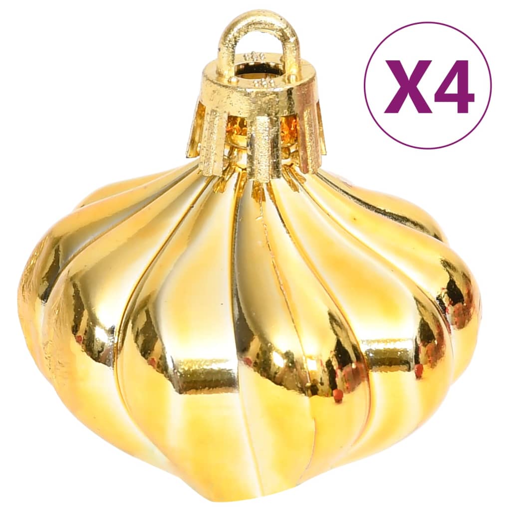 Set Addobbi di Natale 70 pz Oro e Rosso | homemem39