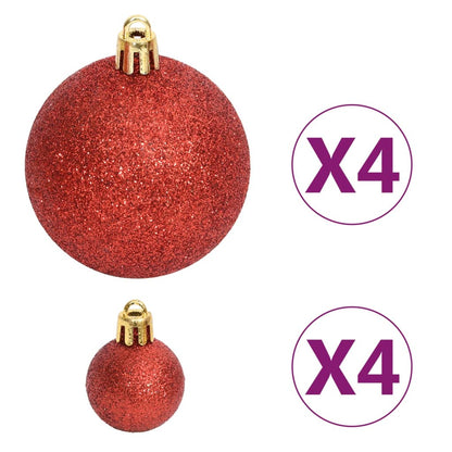 Set Addobbi di Natale 108 pz Oro e Rosso | homemem39