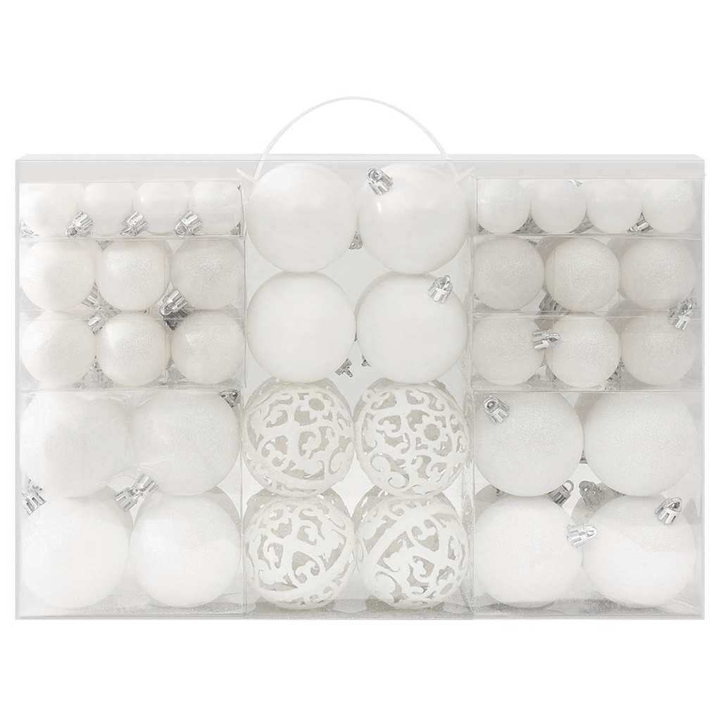 Set Palline di Natale 100 pz Bianco | homemem39