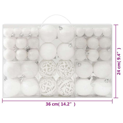 Set Palline di Natale 100 pz Bianco | homemem39