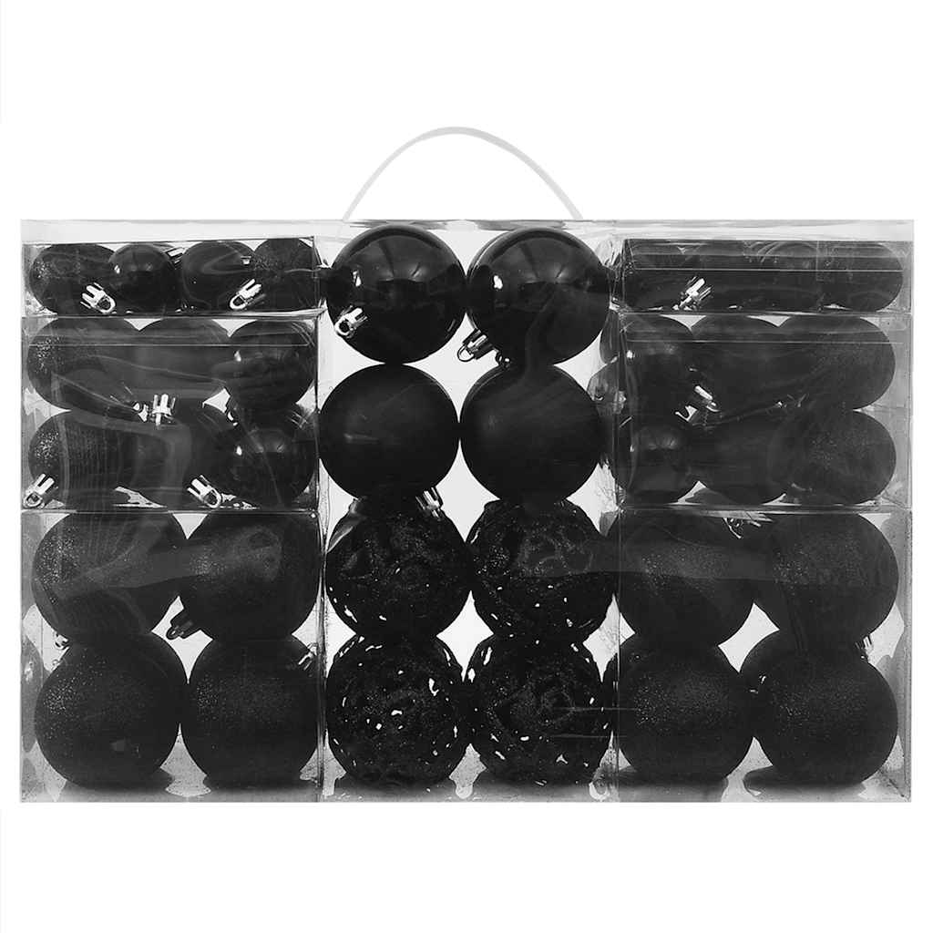 Set Palline di Natale 100 pz Nero | homemem39