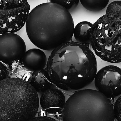 Set Palline di Natale 100 pz Nero | homemem39