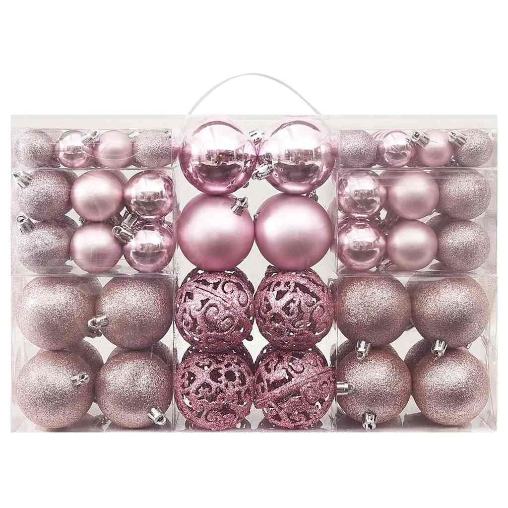 Set Palline di Natale 100 pz Rosa | homemem39