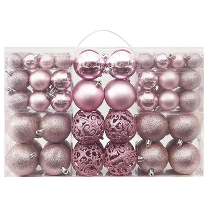 Set Palline di Natale 100 pz Rosa | homemem39
