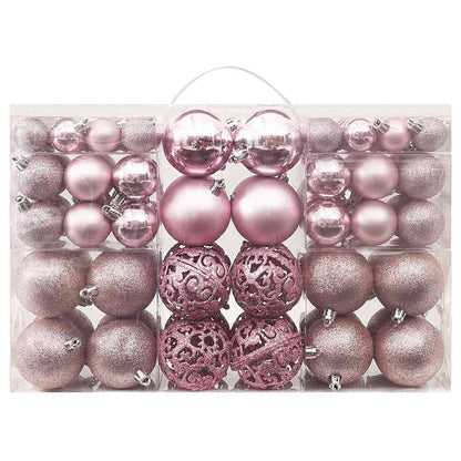 Set Palline di Natale 100 pz Rosa