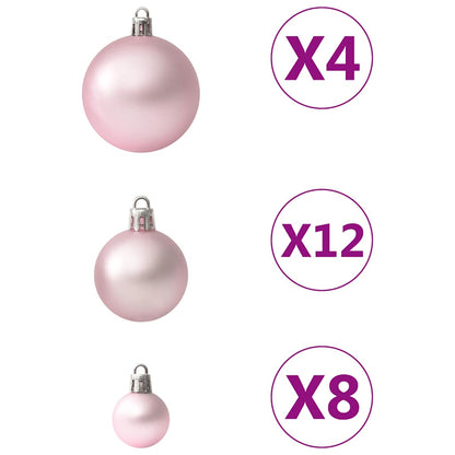 Set Palline di Natale 100 pz Rosa | homemem39