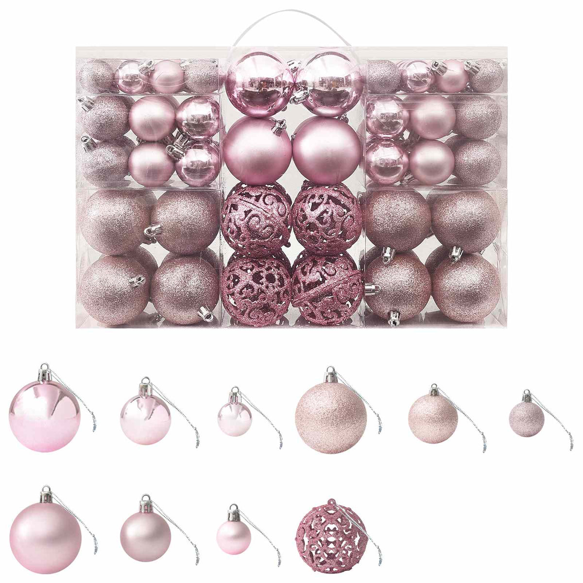 Set Palline di Natale 100 pz