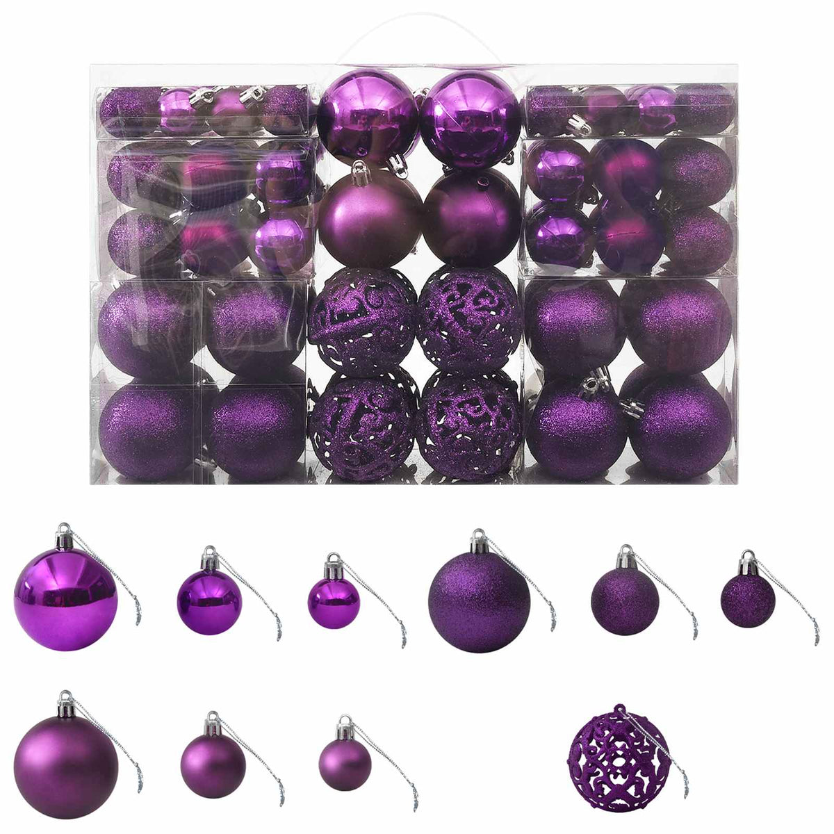 Set Palline di Natale 100 pz