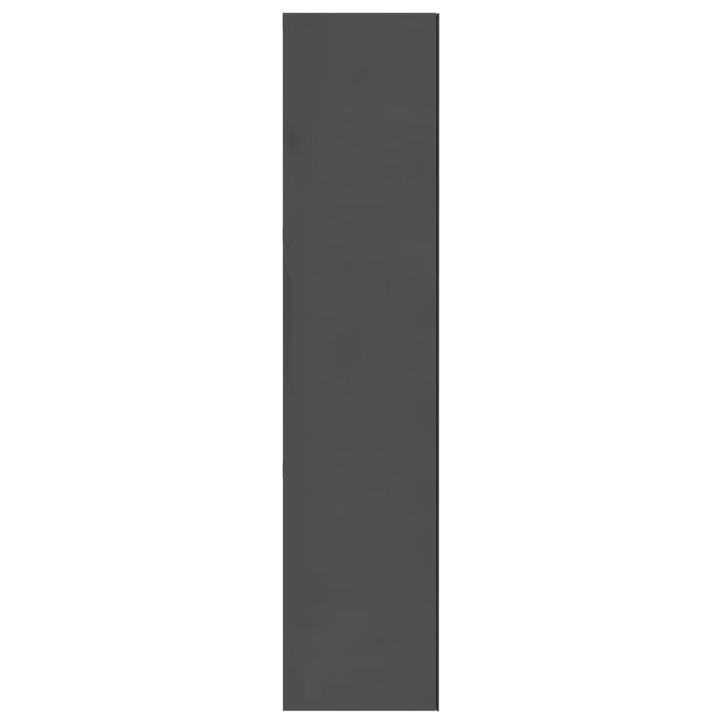 Armadietto a Specchio per Bagno 60x15x75 cm MDF Grigio Lucido | homemem39