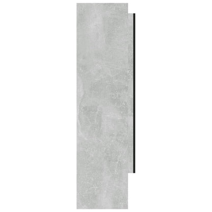 Armadietto Bagno con Specchio 80x15x60 cm in MDF Grigio Cemento | homemem39