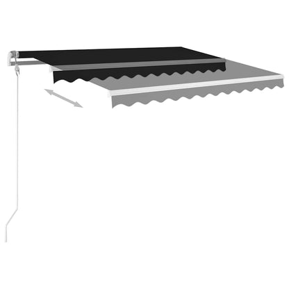 Tenda Automatica con Sensore Vento e LED 350x250 cm Antracite | homemem39