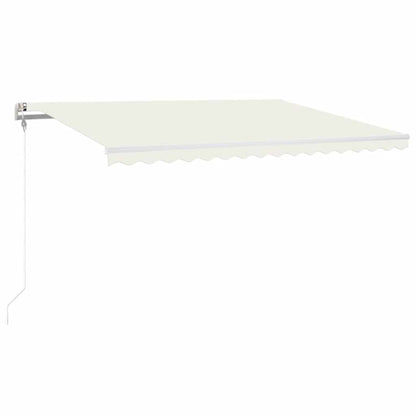 Tenda Automatica con Sensore Vento e LED 400x300 cm Crema | homemem39