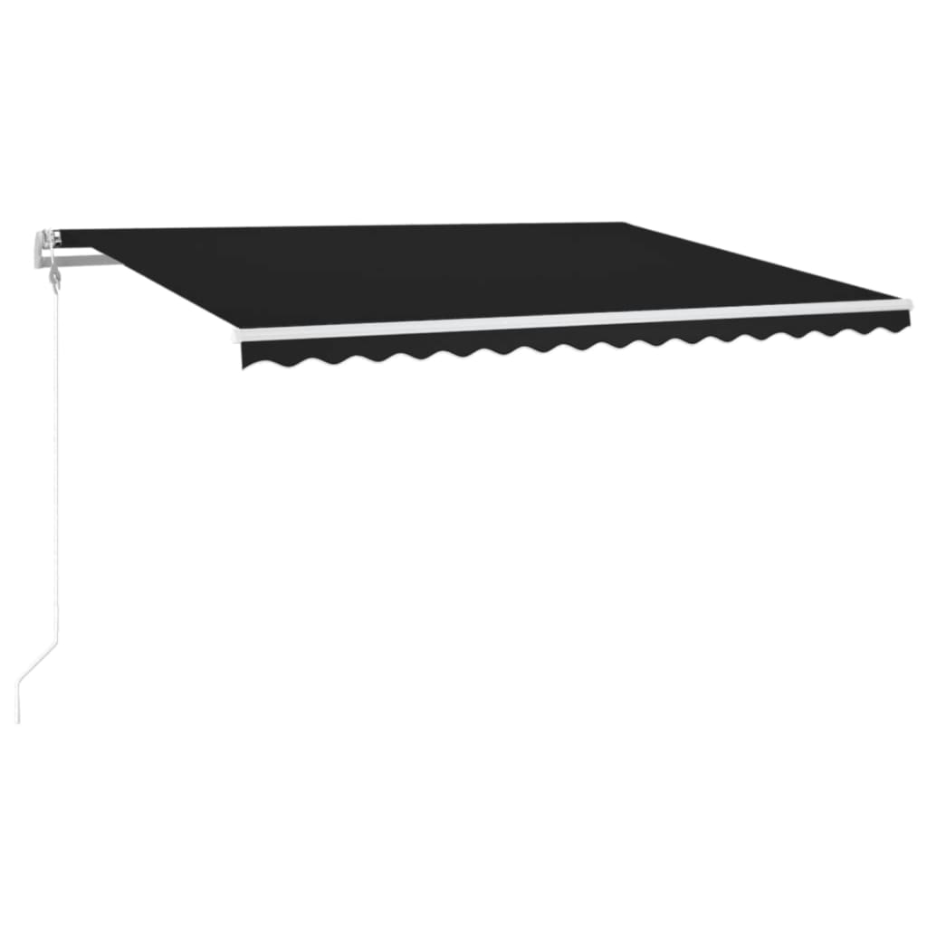 Tenda Automatica con Sensore Vento e LED 400x300 cm Antracite | homemem39