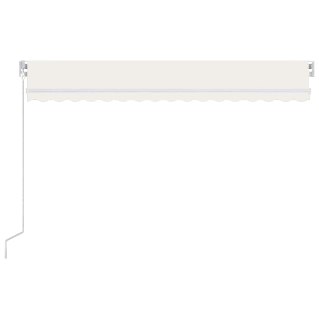 Tenda da Sole Retrattile Manuale 450x300 cm Crema | homemem39