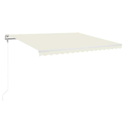 Tenda Automatica con Sensore Vento e LED 400x350 cm Crema