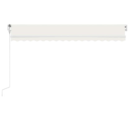 Tenda Automatica con Sensore Vento e LED 400x350 cm Crema