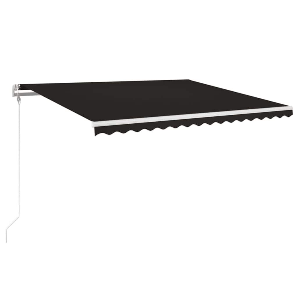 Tenda Automatica con Sensore Vento e LED 400x350 cm Antracite | homemem39
