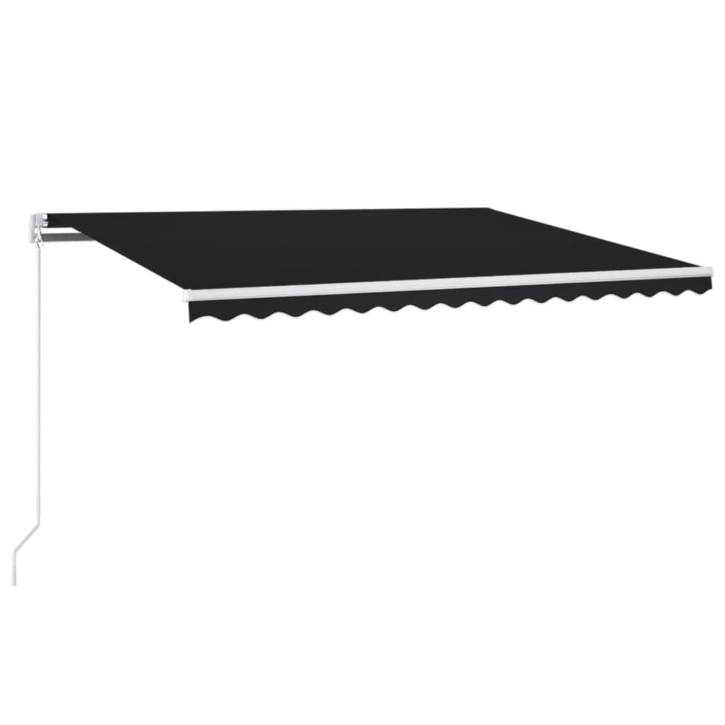 Tenda da Sole Retrattile Manuale 450x350 cm Antracite | homemem39