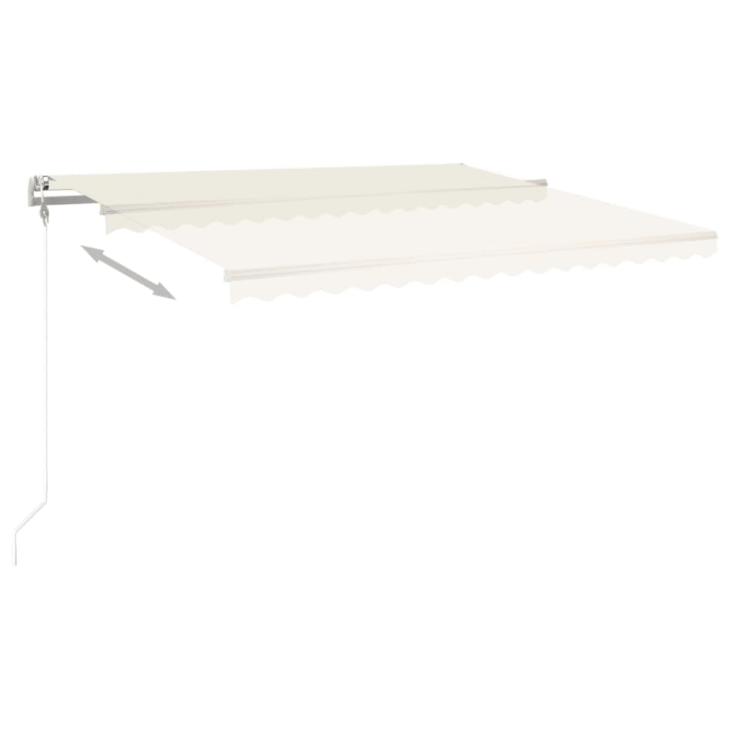 Tenda da Sole Retrattile Automatica 450x350 cm Crema | homemem39