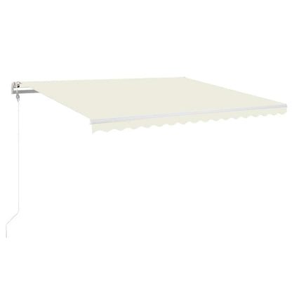 Tenda Automatica con Sensore Vento e LED 450x350 cm Crema