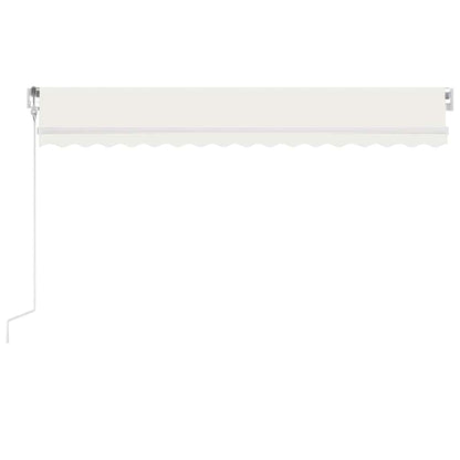 Tenda Automatica con Sensore Vento e LED 450x350 cm Crema