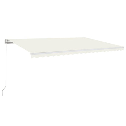 Tenda da Sole Retrattile Manuale 500x350 cm Crema | homemem39