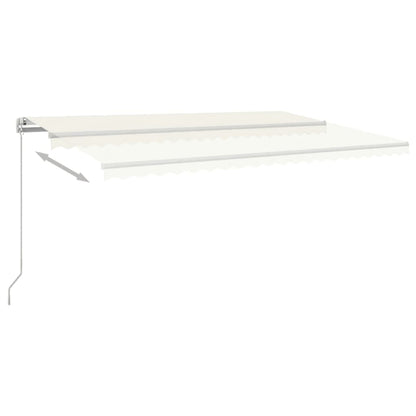 Tenda da Sole Retrattile Manuale 500x350 cm Crema | homemem39