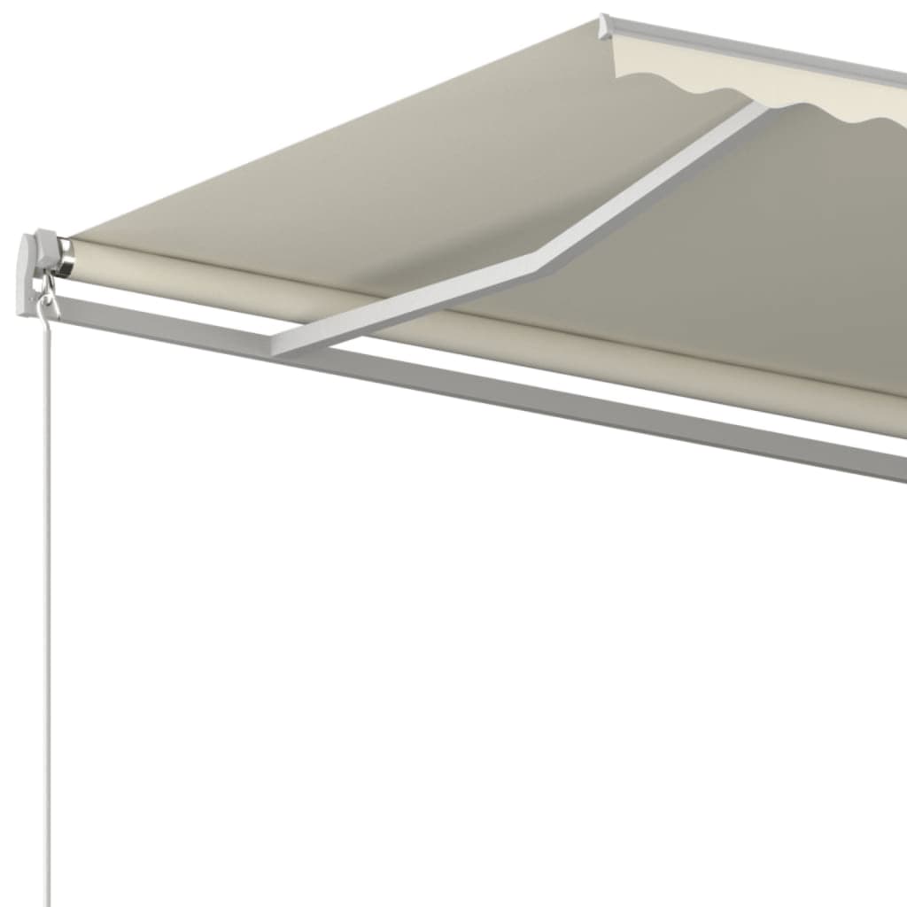 Tenda da Sole Retrattile Manuale 500x350 cm Crema | homemem39