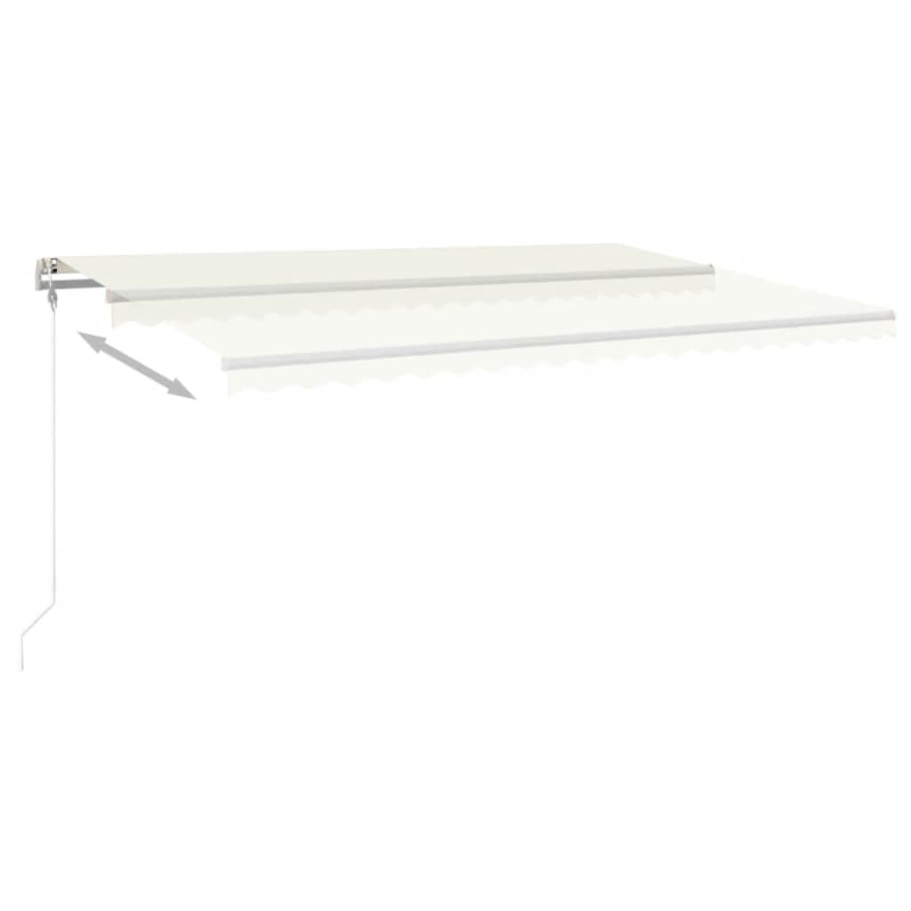 Tenda da Sole Retrattile Automatica 500x350 cm Crema | homemem39