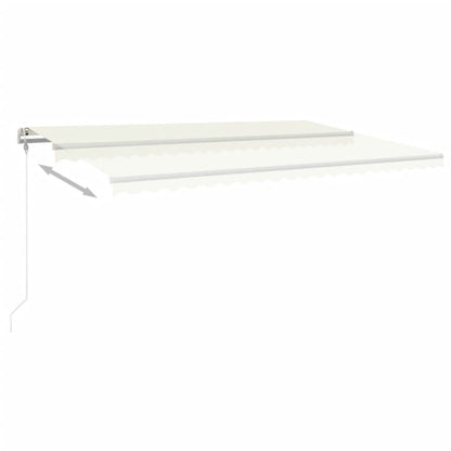 Tenda da Sole Retrattile Automatica 500x350 cm Crema | homemem39